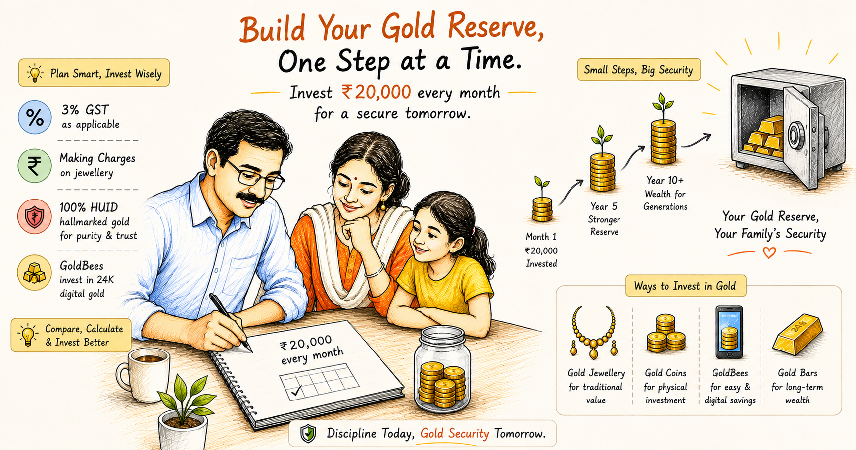 Building Gold Reserve in India
